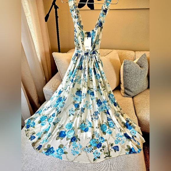 Spell and the Gypsy Collective Rose Garden Strappy Soirée Gown Midi dress (NWT) - Picture 8 of 11